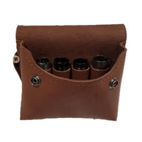 Cartuchera de piel para llevar 4 polichokes