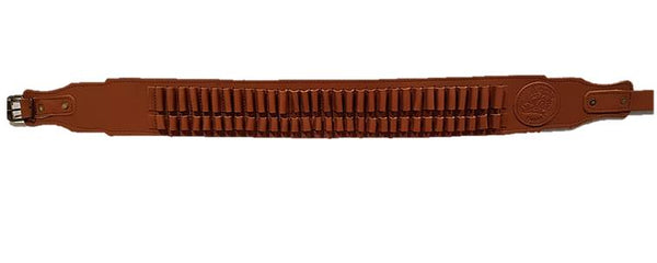 Canana en piel para 30 balas con tubos en Piel para todos los calibres