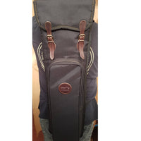 Mochila de lona cordura marrón oscuro para escopetas con forro,asas acolchadas