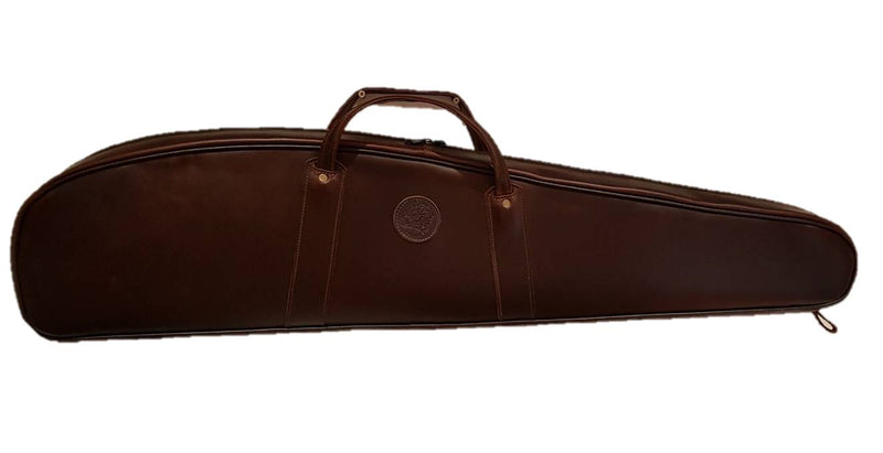 Funda acolchada para rifle montado con visor en piel  120 cm