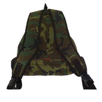 Mochila de caza lona camuflaje pequeña con dos bolsillos