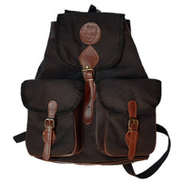 Mochila de caza grande de lona con dos bolsillos