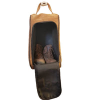 Mochila de caza Bolsa porta botas en serraje.