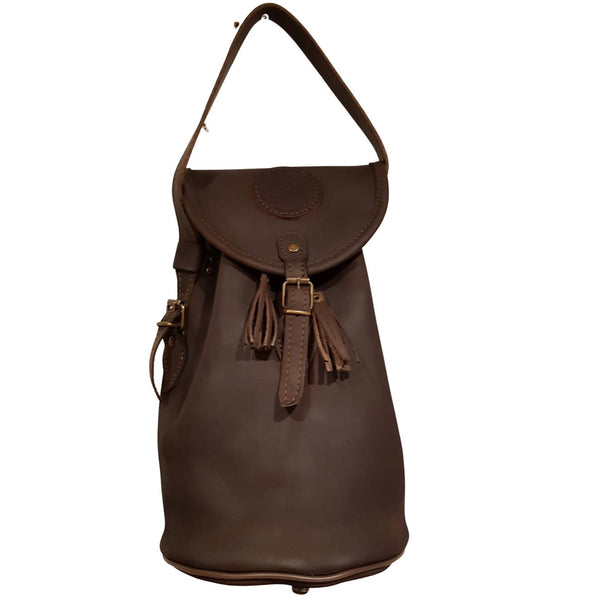 Bolsa ojeo piel fabricada en nuestro taller artesanal