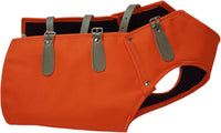 Peto protección para perro de caza jabalí fabricado en material multicapa muy resistente en naranja