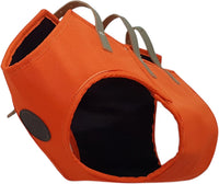 Peto protección para perro de caza jabalí fabricado en material multicapa muy resistente en naranja