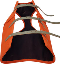 Peto protección para perro de caza jabalí fabricado en material multicapa muy resistente en naranja