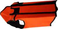 Chaleco largo protección para perro de caza jabalí fabricado en material multicapa muy resistente en naranja