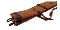 Funda doble para escopeta o rifle con puntera cosida a mano en Serraje