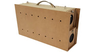Caja para transportar hurones en el vehículo doble 2 hurones