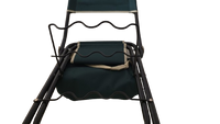 Silla de Pesca Plegable con Soporte para Cañas, estructura de Acero y Lona Reforzada