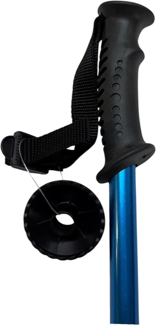 Bastón (Pareja) trekking fabricado en aluminio extensible 66-135 cm azul