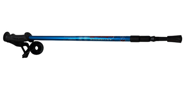 Bastón (Pareja) trekking fabricado en aluminio extensible 66-135 cm azul