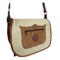 Morral trufero lona artesanal color beig