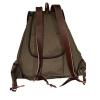 Zurron cordura verde con refuerzos en piel