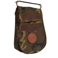 Una bolsa de ojeo  en cordura lona camuflaje, para llevar en el cinturón