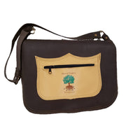 Morral trufero en piel  artesanal diseño trufa