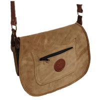Morral caza serraje con asa para llevar colgado