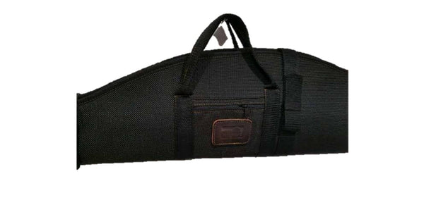 Funda doble mixta para rifle y escopeta en negro