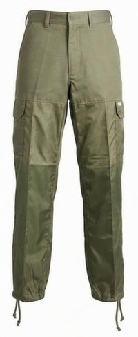 Pantalón de Caza Cargo verde kaki protección piernas pvc