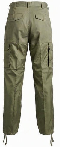 Pantalón de Caza Cargo verde kaki protección piernas pvc