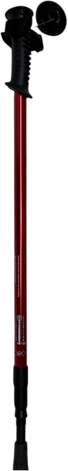 Bastón (Pareja) trekking fabricado en aluminio extensible 66-135 cm rojo