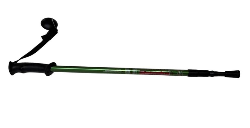 Bastón (Pareja) trekking fabricado en aluminio extensible 66-135 cm verde